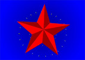 红色五角星flash动画